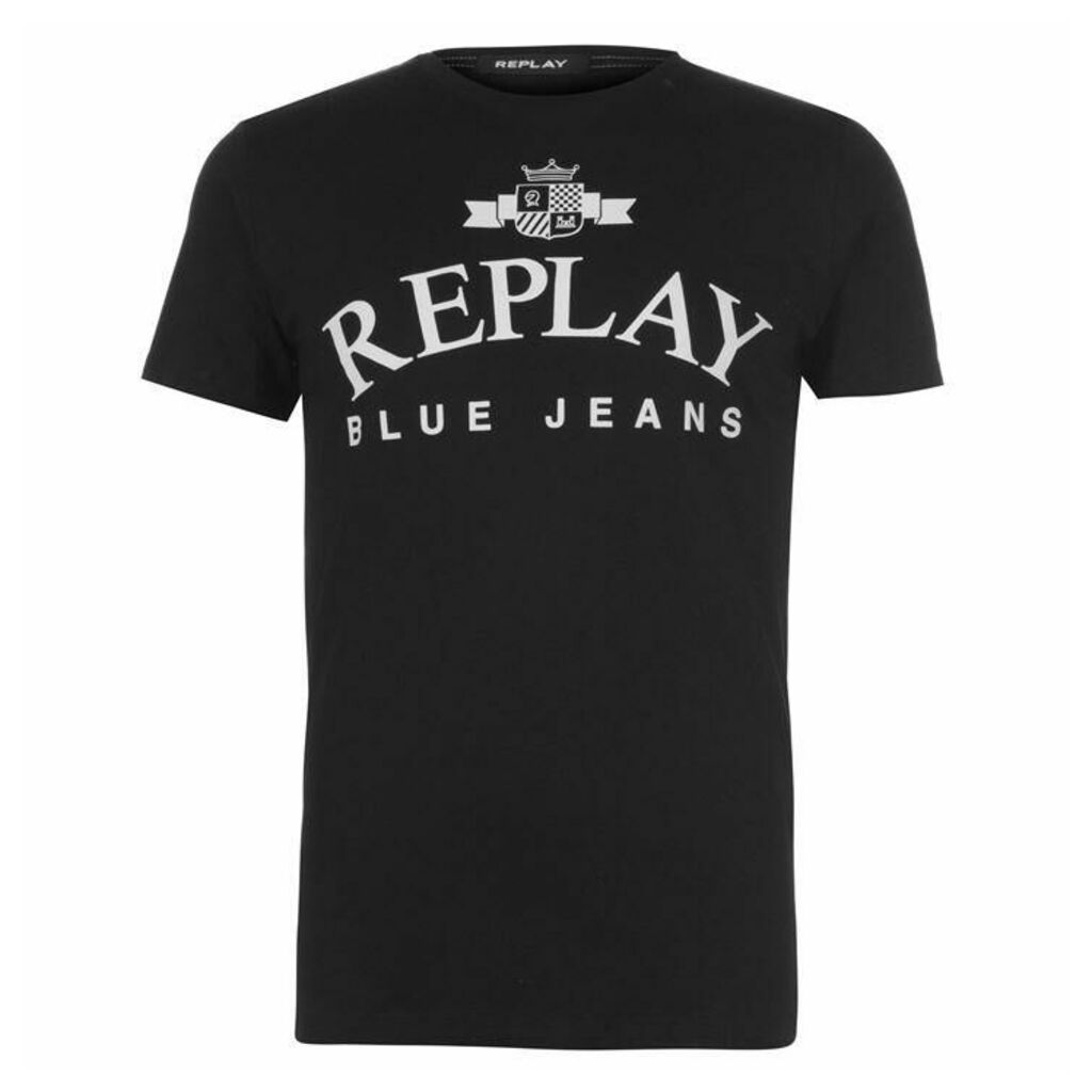 Replay Jeans Logo T Shirt