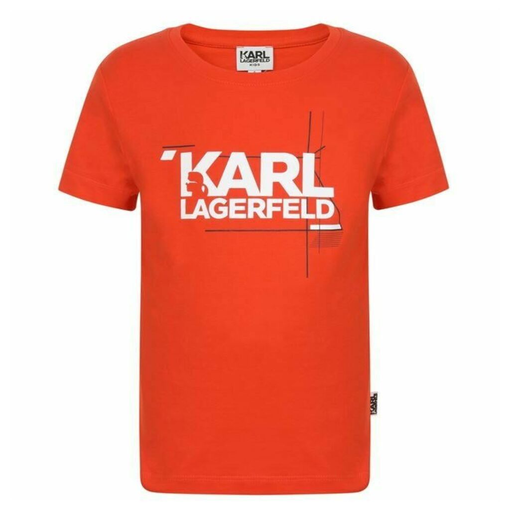 Karl Lagerfeld Skool Logo T Shirt