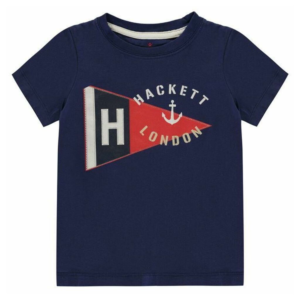 Hackett Short Sleeve Flag T Shirt