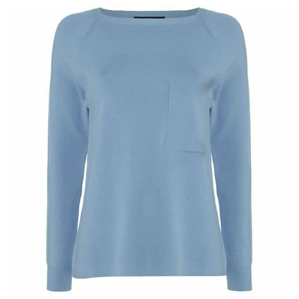 Max Mara Weekend Canapa crew neck sweater with pocket