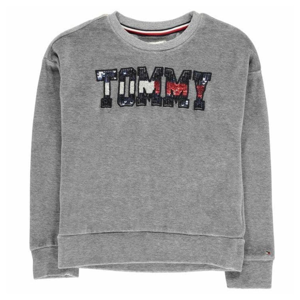Tommy Hilfiger Sequin Velour Sweater