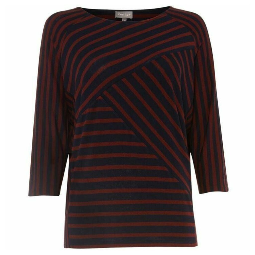 Phase Eight Carrah Stripe Top - Red