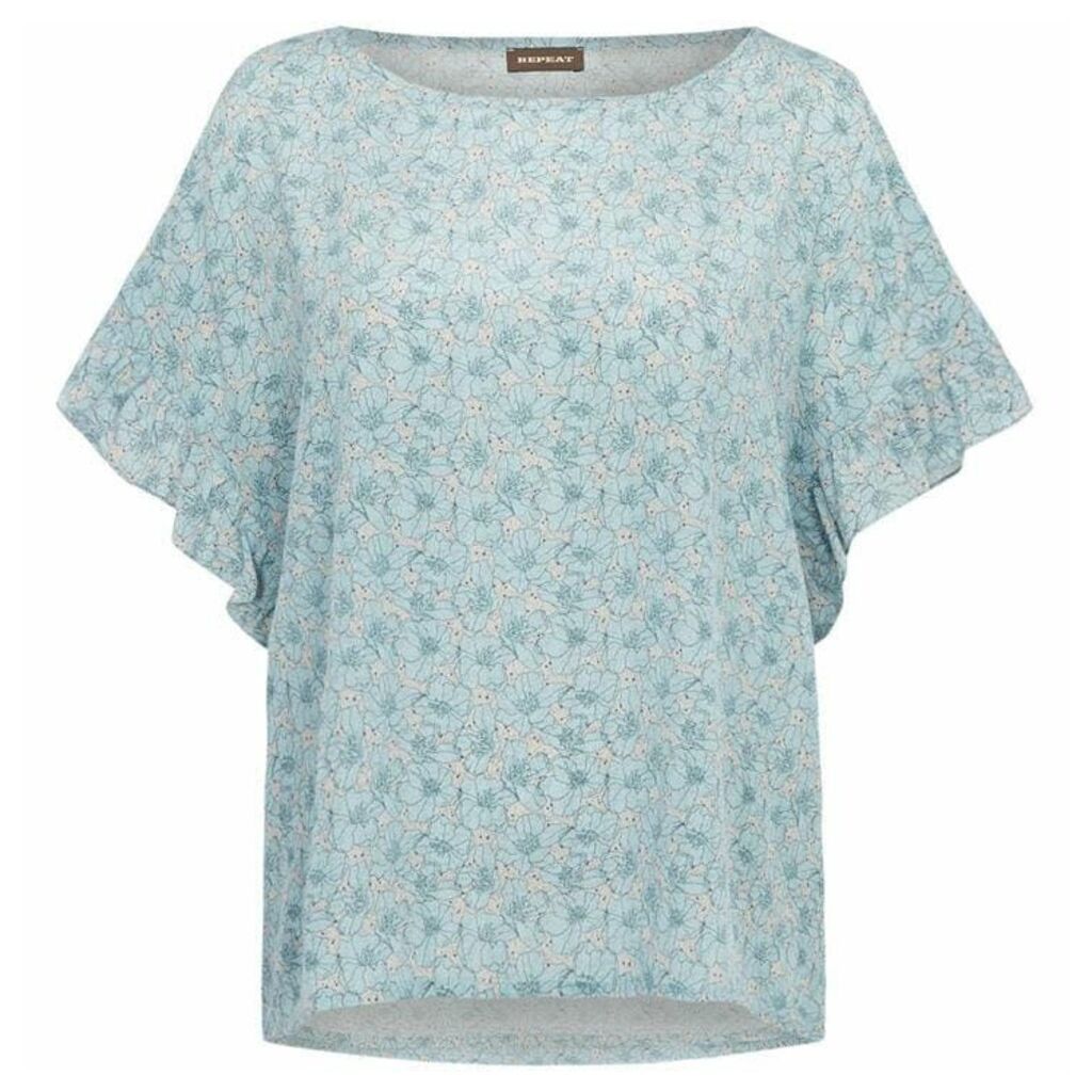 Repeat Cashmere Floral print silk top