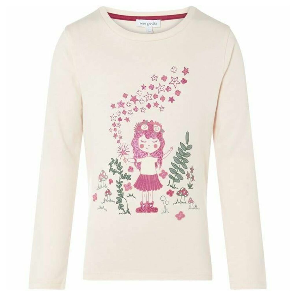 Rose and Wilde Winnie Girl With Wand Print Long Sleeve T Shirt