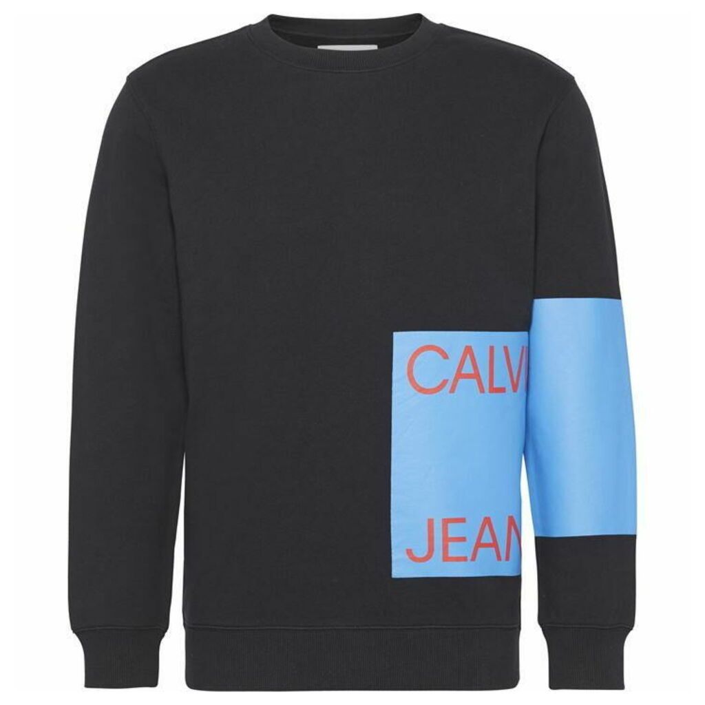 Calvin Klein Jeans Ckjeans Logo Black Sweater