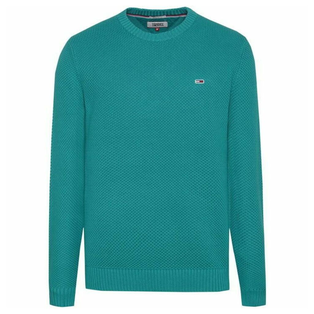 Tommy Hilfiger Tommy Jeans Textured Sweater - Green Multi
