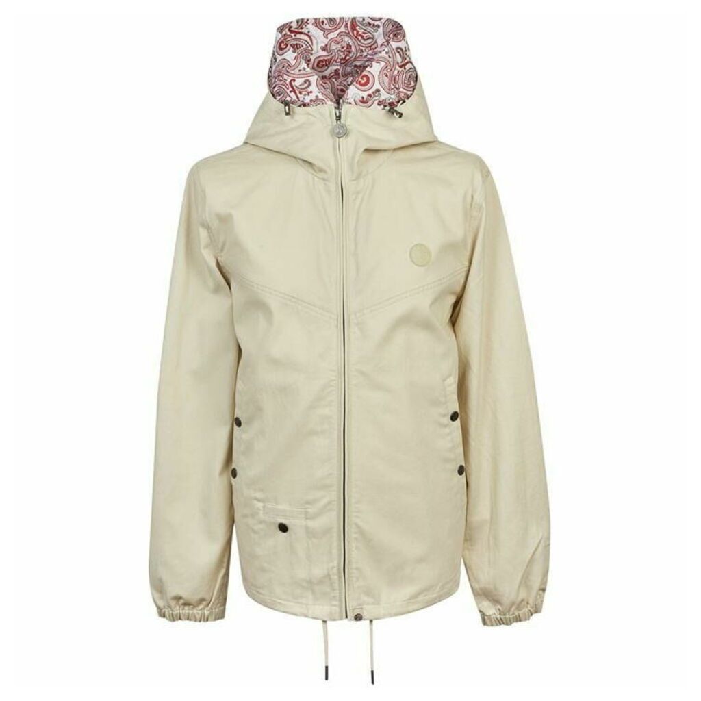 Pretty Green Cotton Zip Up Hooded Jacket