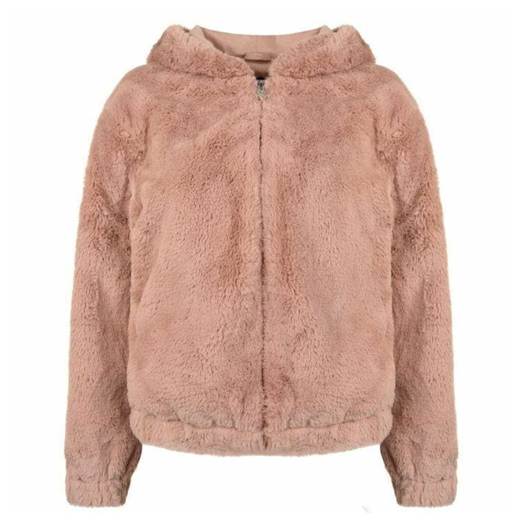 French Connection Faux Fur Hooded Jacket