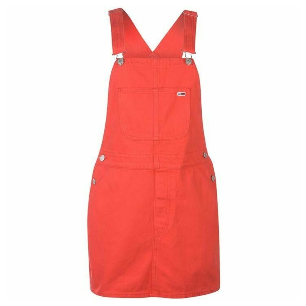 Tommy Jeans Tommy Dungaree Dress Womens
