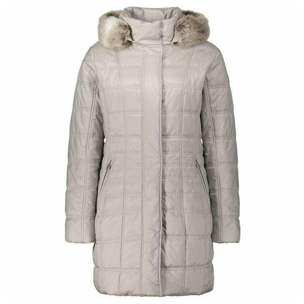 Betty Barclay Quilted Coat With Hood