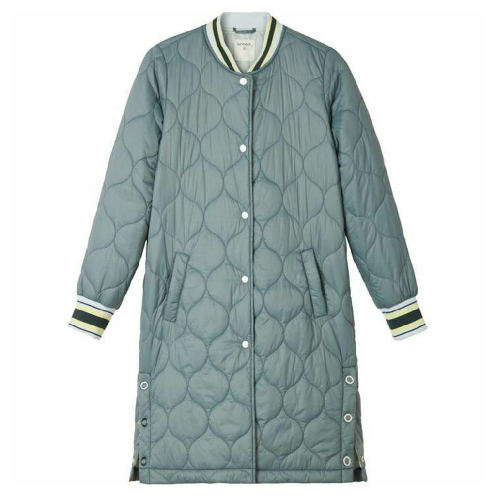 Sandwich Longline Quilted Jacket
