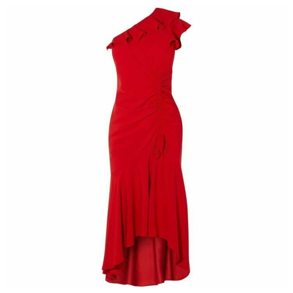 Karen Millen Peplum Hem One-Shoulder Dress