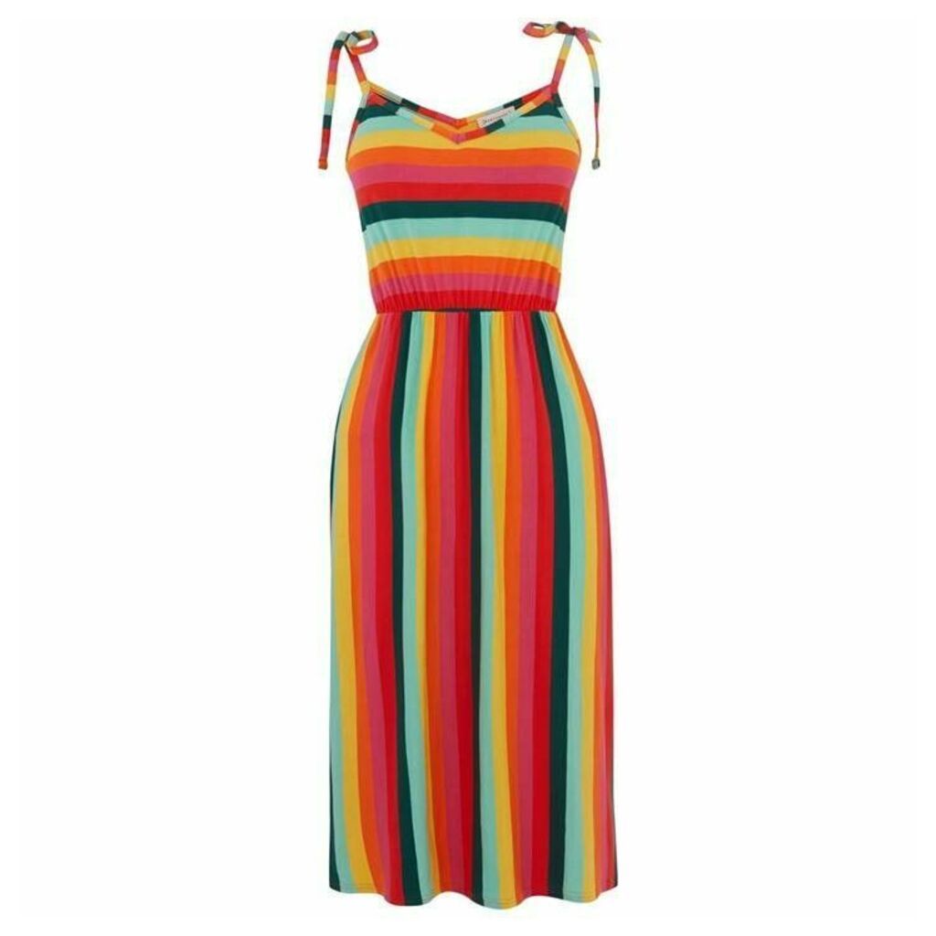 Warehouse Rainbow Stripe Cami Dress