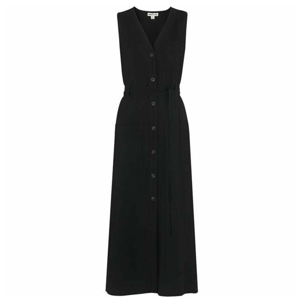 Whistles Military Tie Front Dress