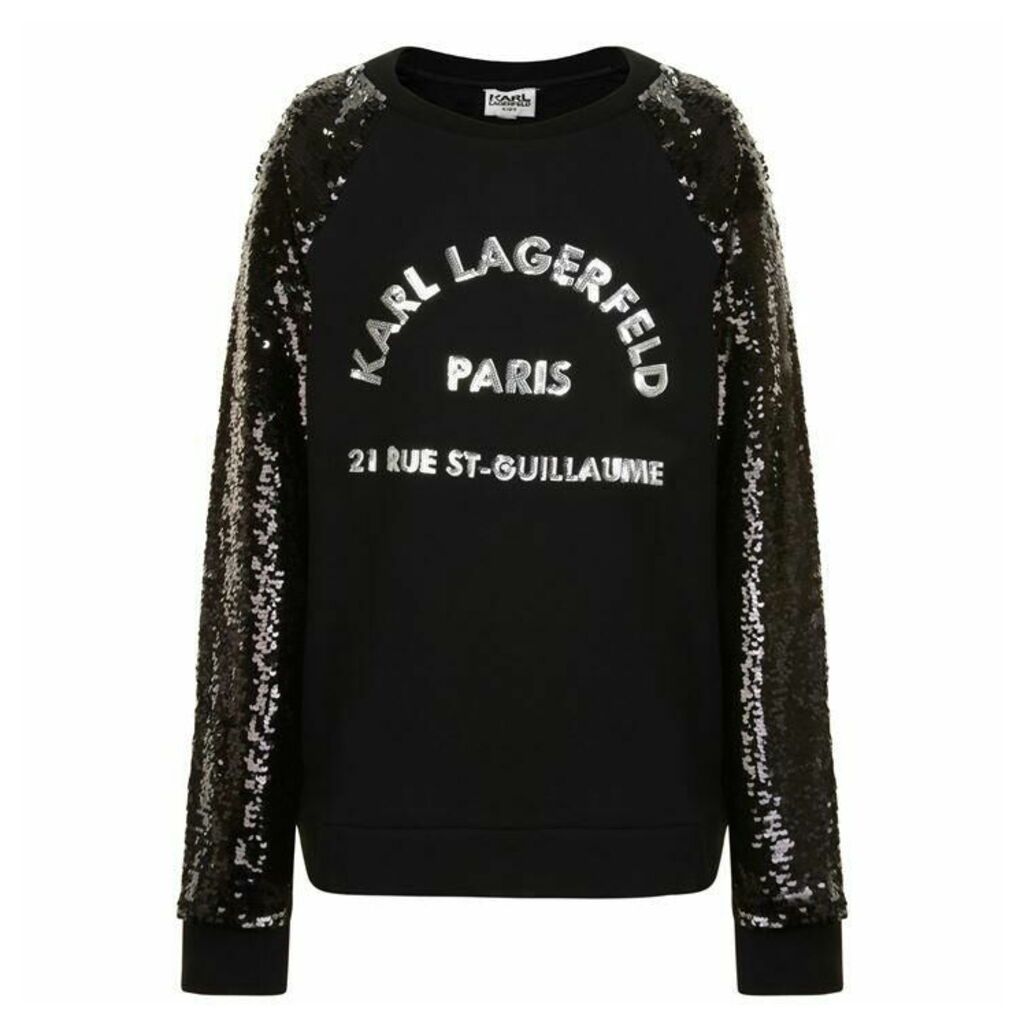 Karl Lagerfeld Sequin Skool Sweatshirt