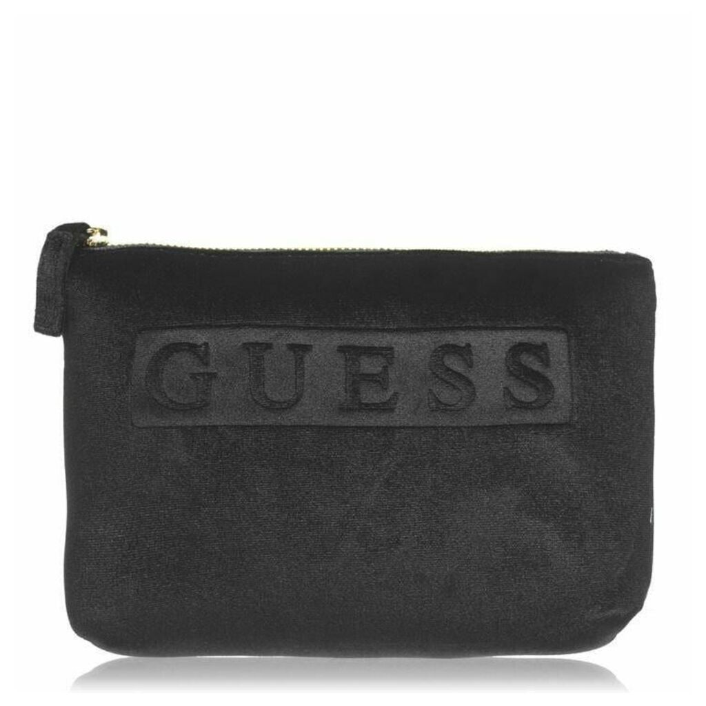 Guess Velvet Logo Pouch Bag
