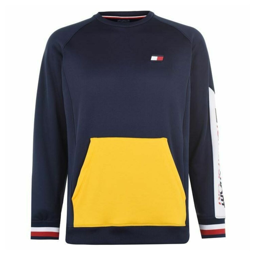 Tommy Sport Colour Block Pocket Sweater