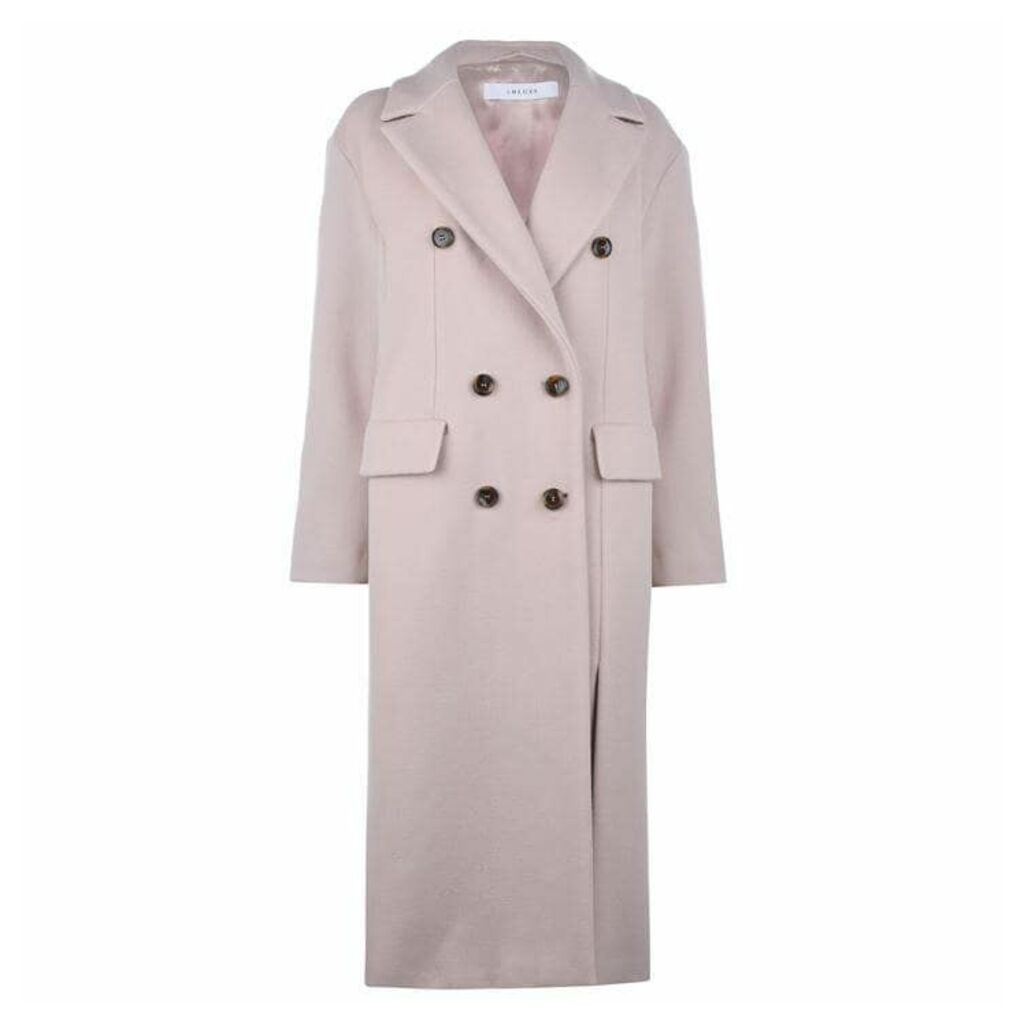 Iblues Taddeo Double Breasted Coat - 004 Cipria
