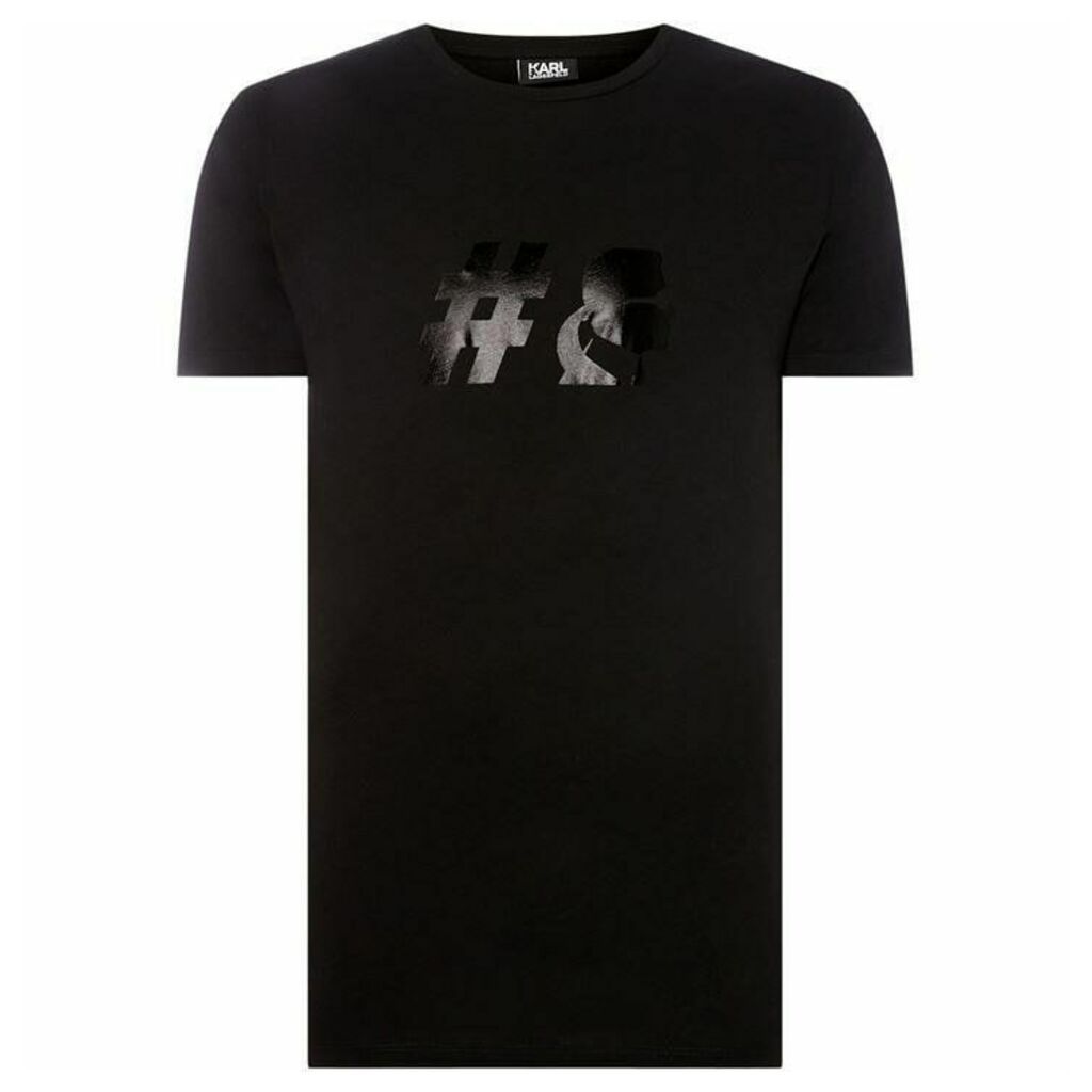 Karl Lagerfeld Hashtag Short Sleeve T-Shirt