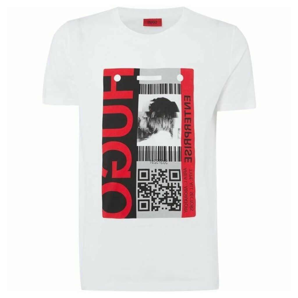 Hugo Didentity Barcode Graphic T-Shirt