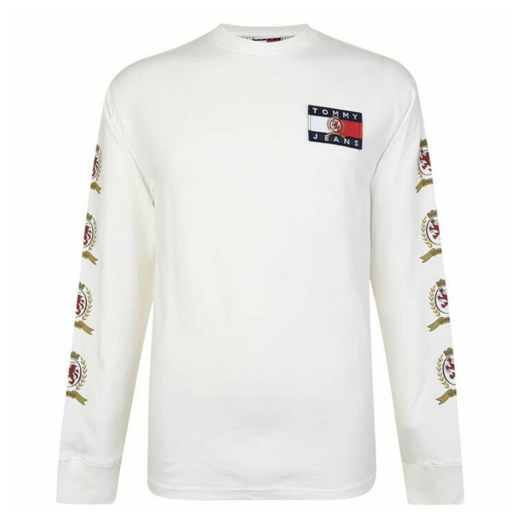 Tommy Jeans Logo Long Sleeved T Shirt