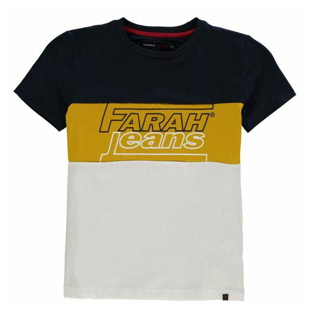Farah Vintage Cut and Sew T Shirt