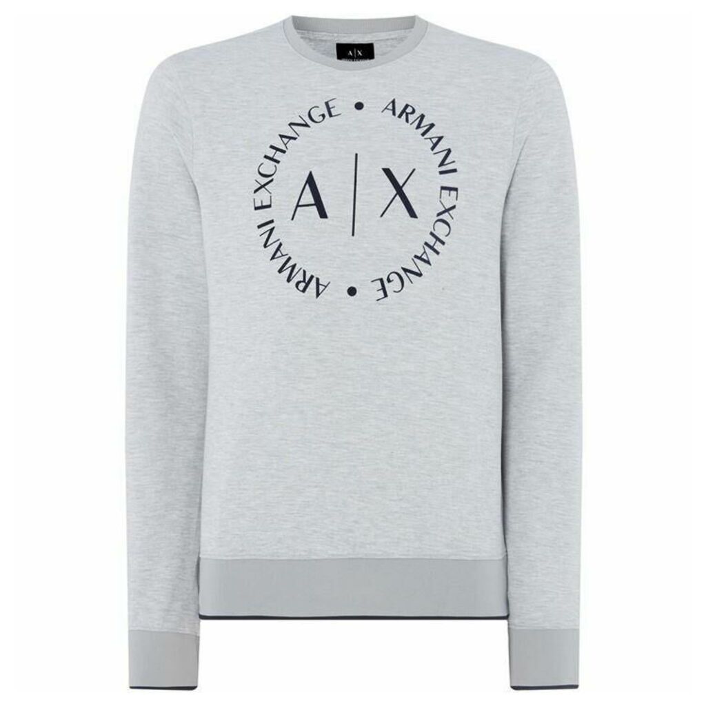 Armani Exchange Large Circle Logo Sweatshirt