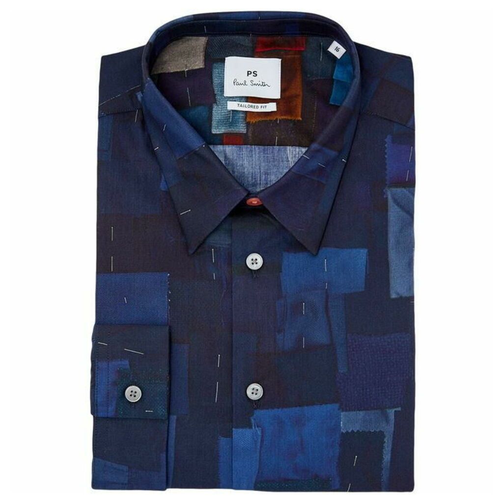 PS by Paul Smith Tailored Fit Fabric Swatches Print Shirt