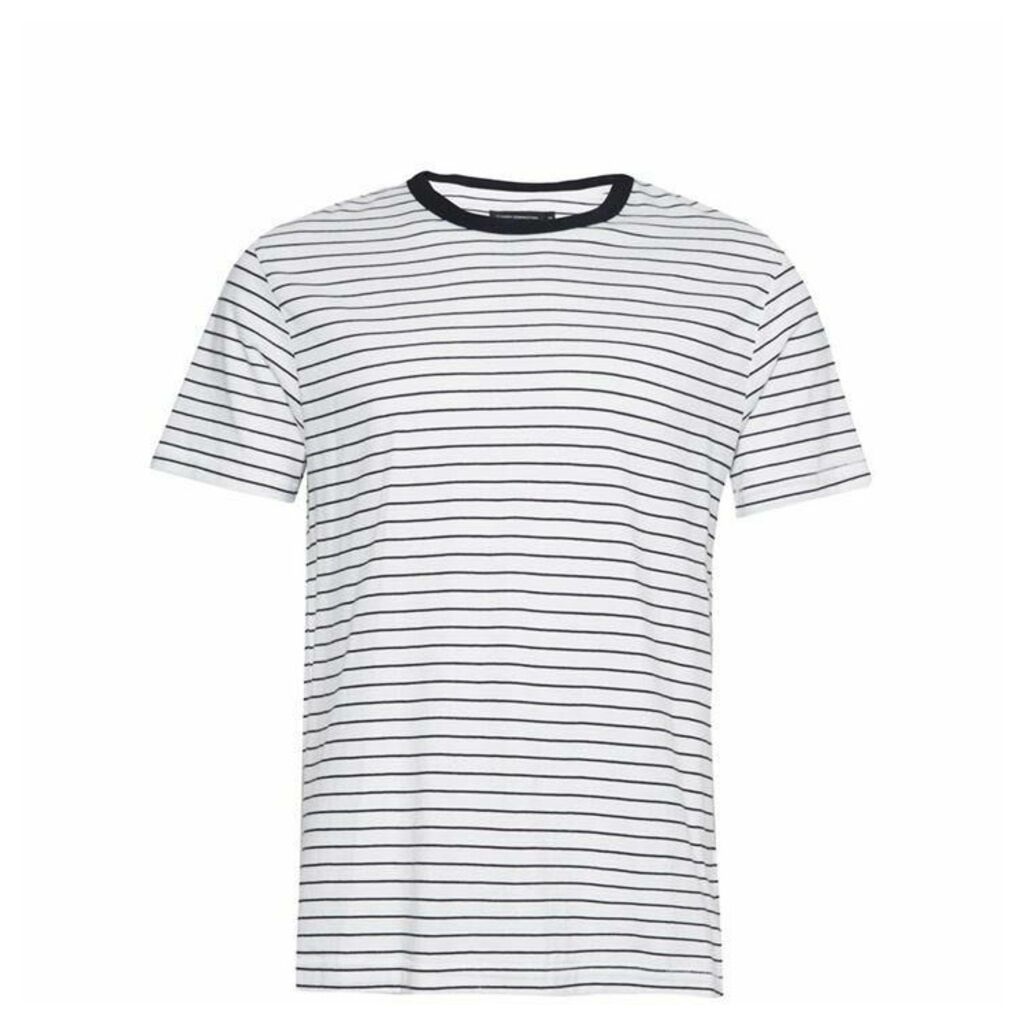 French Connection Fine Stripe Jersey T-Shirt