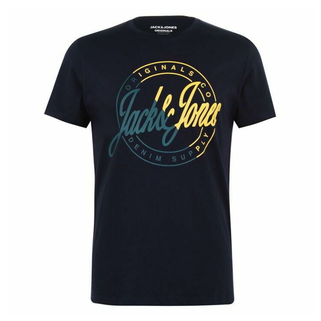 Jack and Jones Originals Split Logo T Shirt