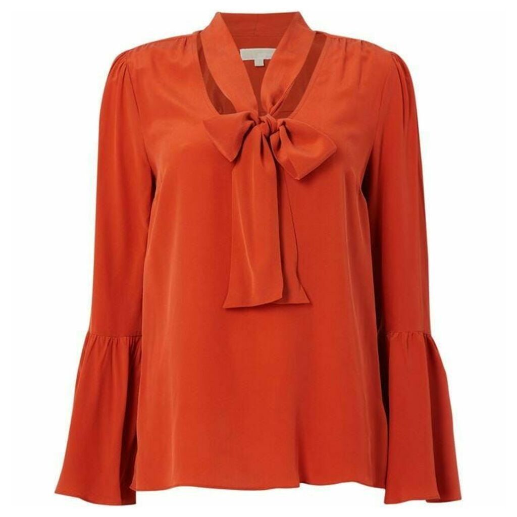 MICHAEL Michael Kors Bell sleeve silk top