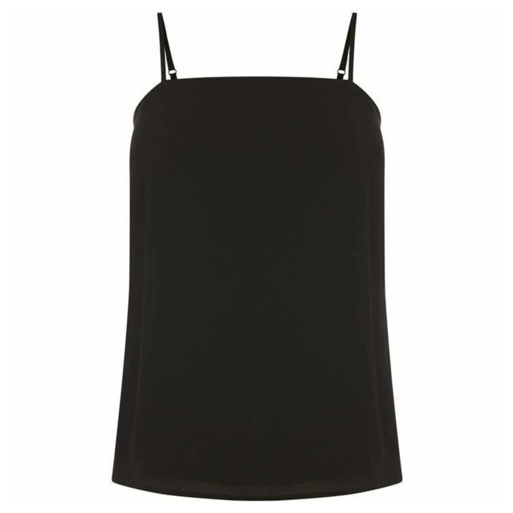 Oasis Square Neck Cani Top - Black