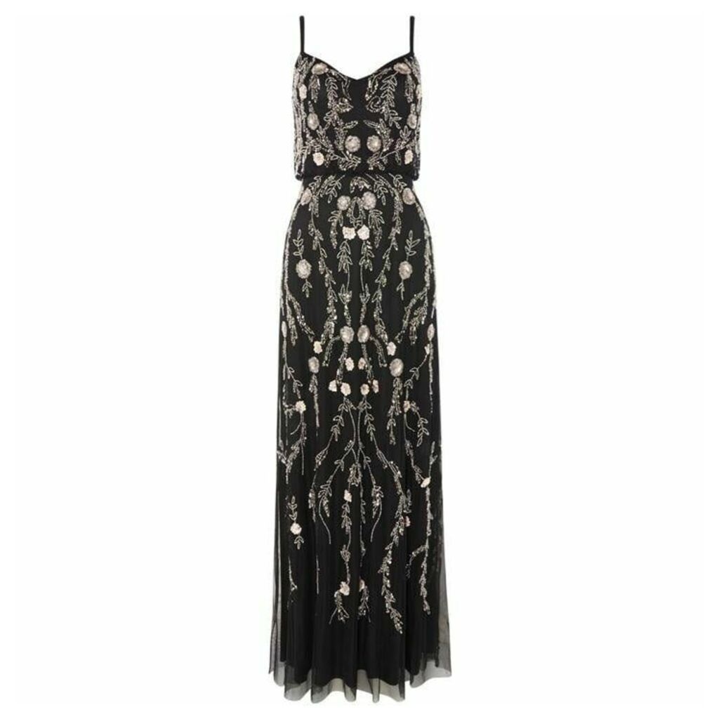 Adrianna Papell Strappy embellished gown