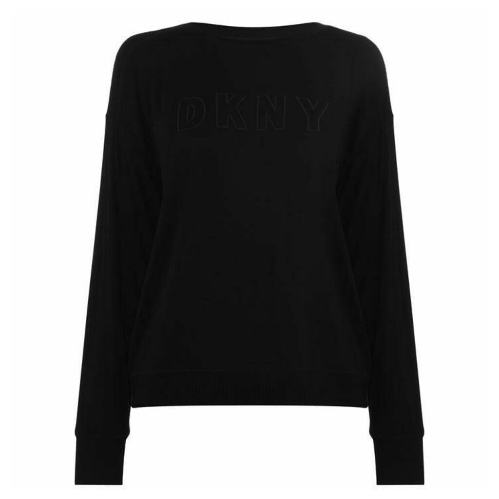 DKNY Core Logo Long Sleeve Top