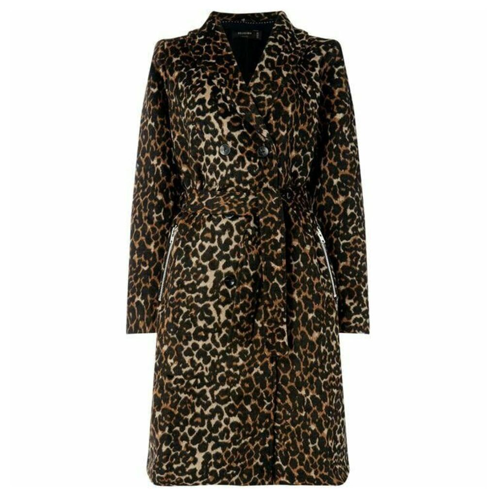 Religion Impulse leopard coat