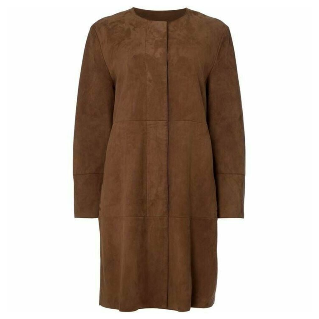 Max Mara Weekend Pavento long leather trench coat