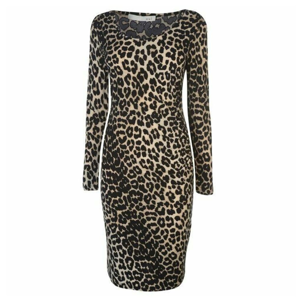 Oui Leopard Dress Womens