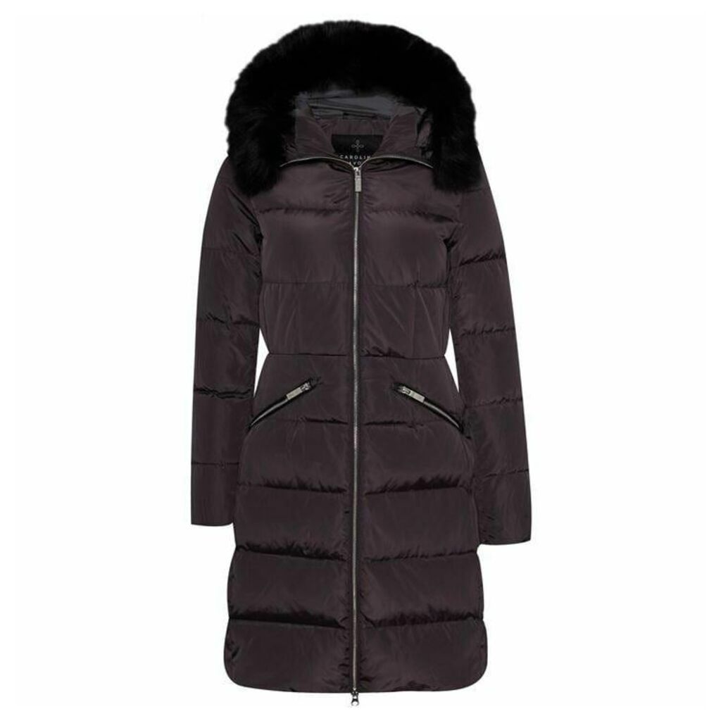 Carolina Cavour Ladies Down Winter Jacket With Faux Fur
