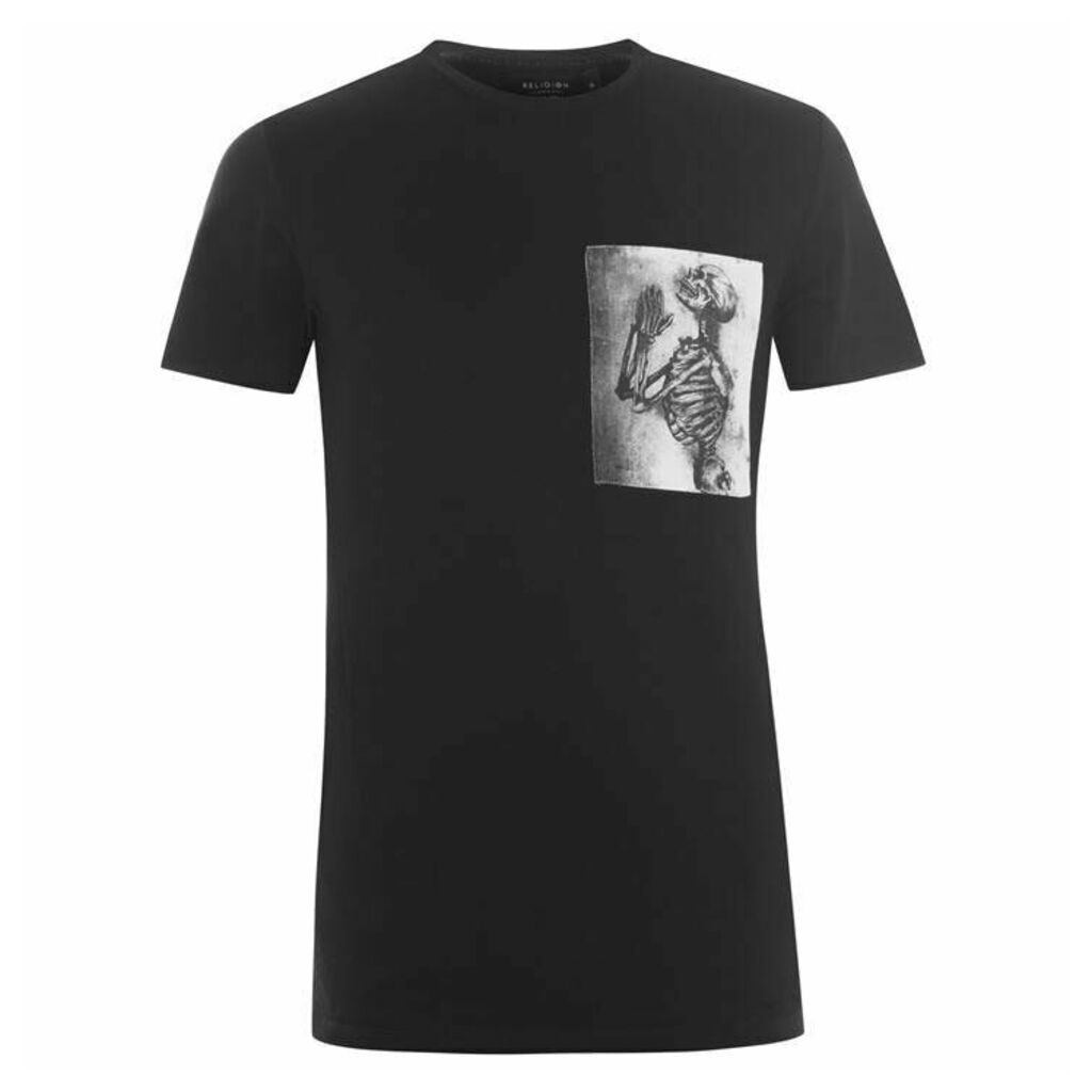 Religion Skeleton Patch T Shirt