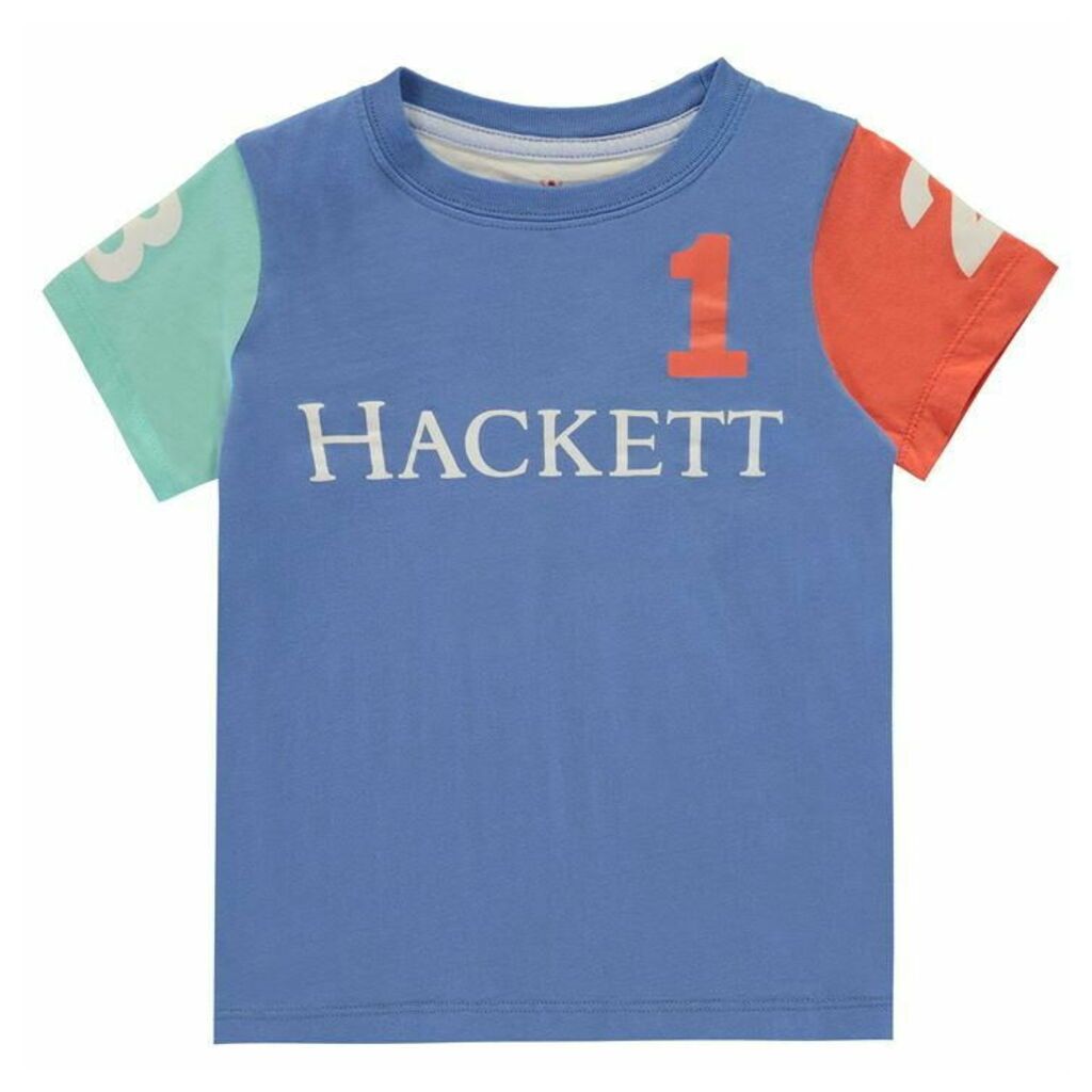 Hackett Short Sleeve Multi Block T Shirt