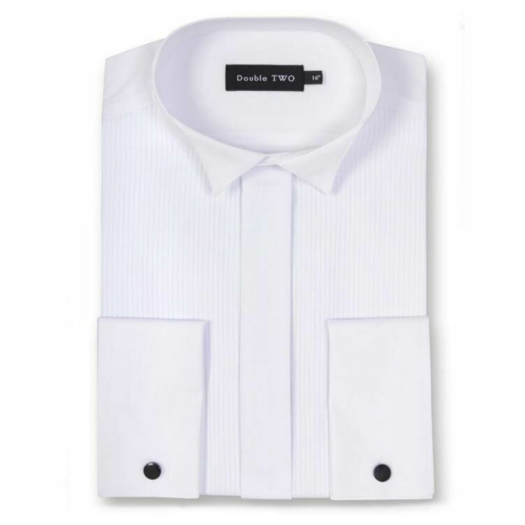 Double Two King Size Ribbed Piqué Dress Shirt