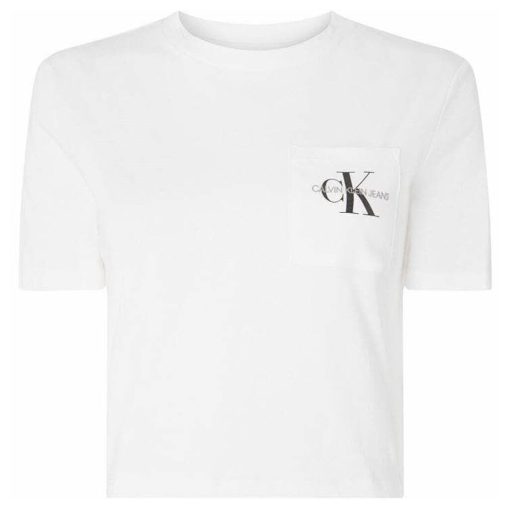 Calvin Klein Jeans Cropped Monogram Placement Tee
