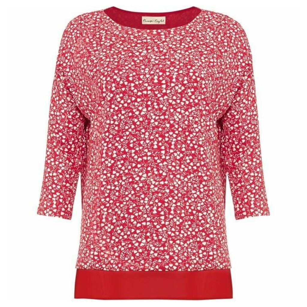 Phase Eight Hester Heart Print Top