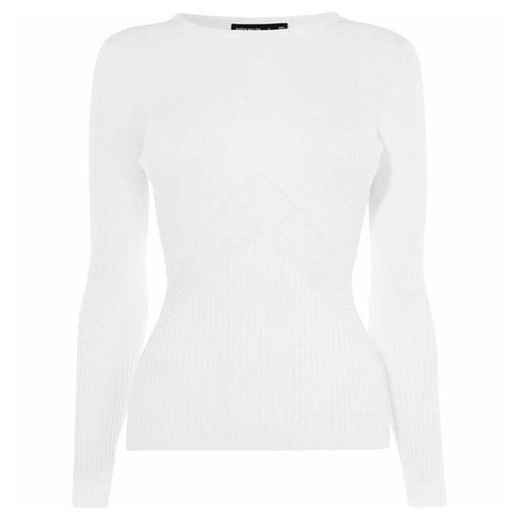 Karen Millen Ribbed Fitted Top