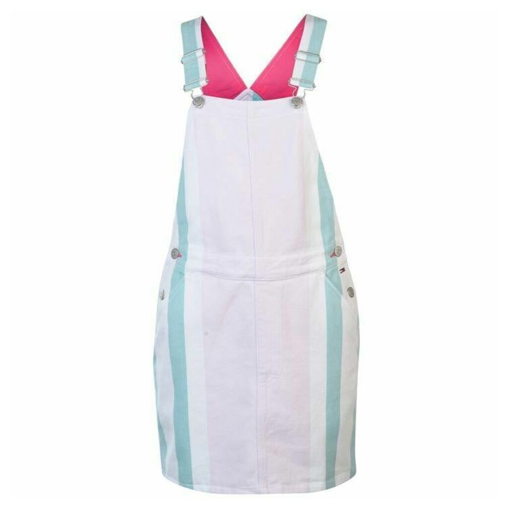 Tommy Jeans Tommy Stripe Dungarees Womens - PASTEL STRIPE