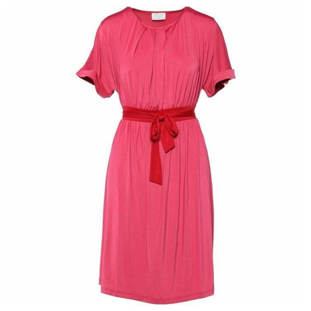 Carolina Cavour Combo Jersey Dress With Cuff Sleeves Detail