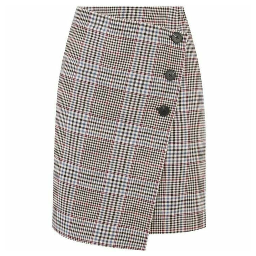Warehouse Check Pelmet Mini Skirt