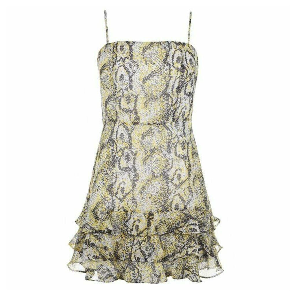 Bardot Madison Floral Dress - Nude Snake