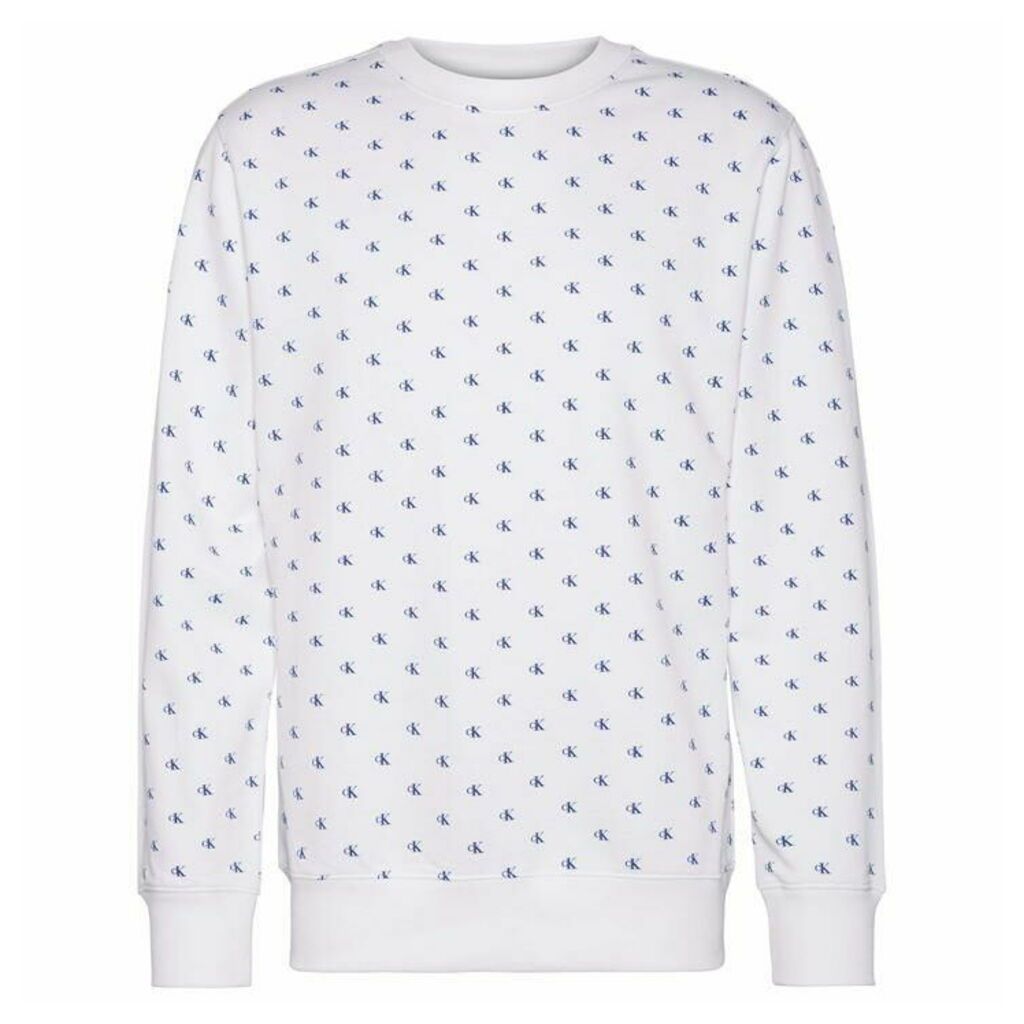 Calvin Klein Jeans Mono AOP Crew Sweatshirt