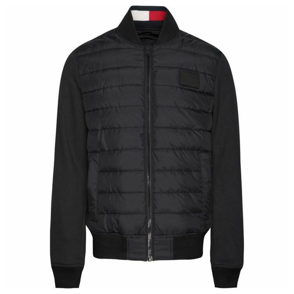 Tommy Hilfiger Stripe Rib Quilted Bomber Jacket